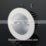 High CRI Recessed Round 12W LED COB Downlight with ce rohs