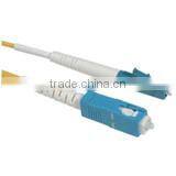 1m LC-SC 9/125 OS1 Simplex Singlemode PVC Fiber Optic Cable (LSZH)