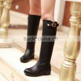 2016 Best Selling Women Fancy Winter Black Suede Leather Over Knee Boots CP6600 thumbnail-6