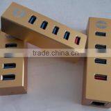 Factory Price Flower Square Shape 3.0 4 Port Multi Usb Hub From Aotech thumbnail-2