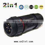 SQ19-4P IP68 Soldering Electric Cable Wire Waterproof Connector thumbnail-2