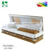 JS-A1944 Wholesale Eco Friendly Wooden Funeral Casket thumbnail-1