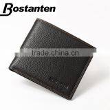 Black Simple Plain Cowhide Leather Men Pocket Hand Purse thumbnail-1