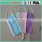 face mask material with earloop color elastic ear loop used in disposable face mask