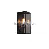 Industrial Metallic and Glass Lamp Shade Wall Sconce Box Wall Lamp thumbnail-4