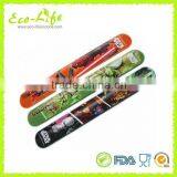 215*25*2mm Cartoon Printing Silicone Slap Bracelet, Silicone Slap Wirstbands, Souvenirs Promotion Gift thumbnail-3