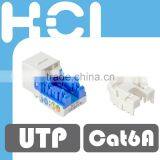 Network Cat6A 90 Degree UTP Punchdown Type Modular Keystone Jack thumbnail-5