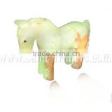 Marble Handicraft Onyx Horse Multi Green Animals Hand Made