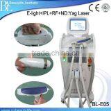 IPL RF E-light ND YAG laser for hair tattoo removal removal skin rejuvenation beauty machine with three handles
