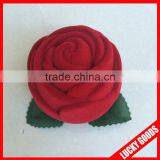 Wholesale Elegant Rose Shape Velvet Ring Box thumbnail-1
