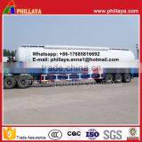 Tri-axle Dry Bulk Cement Tanker , Cement Bulker Truck Trailers With Air Compressor thumbnail-5