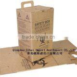 Hot Sale Disposable Medical Equipment Paper Safety Box for Syringe