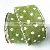 Linen Dots Christmas Ribbon Roll thumbnail-5