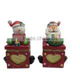 2014 New Handmade Resin Christmas Snowmen for Sale thumbnail-3