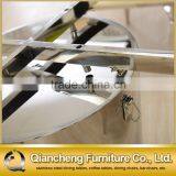 Hot Sale Marble Top Stainless Steel Base Round Dining Table thumbnail-5