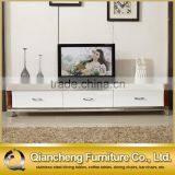 Modern Marble Top Metal TV Cabinet With Showcase thumbnail-3