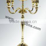 Aluminum Candelabra 5 Candle, Candelabra, Chandle Holder, Wedding Candelabra thumbnail-3