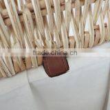 Vintage Wicker Woven Cane Cloth Laundry Basket With Lid thumbnail-5