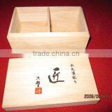 Unfinished Paulownia Wooden Tea Box thumbnail-5