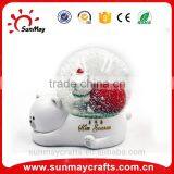 Wholesale Custom Acrylic Christmas Snow Globe for Sale thumbnail-1