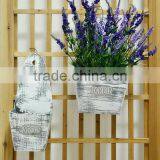 HANGING WOODEN FLOWER PLANTER BASKETS thumbnail-1