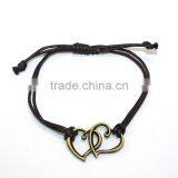 Vintage Love Letter Heart Evil Eye Rudder Charms Bracelet Adjustable Customized Charm Wax Cord Bracelet thumbnail-6