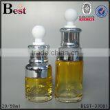 50ml New Products Cosmetic Lotion Essential Oil Perfume Glass Bottle With Silver Aluminum Dropper China Suppiers thumbnail-5