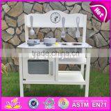 2017 New Design Funny White Wooden Kids Play Kitchen Set W10C253 thumbnail-1