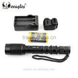 Oeagles XML T6 LED 1800 Lumens Zoomable White Light LED Bicycle Flashlight Torch Set thumbnail-2