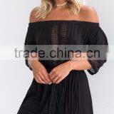 New Design off Shoulder Sexy Dress Summer Beach Woman Dress thumbnail-1