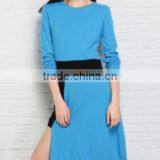 Long T-shirt Bottoming Sweaters Asymmetric Slim Type Skirt thumbnail-1