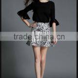 Summer Lady Leopard Print Fancy Fish Tail Short Flare Skirt Customized thumbnail-2