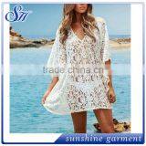 2016 Sexy White Lace Beachwear Maxi Dresses thumbnail-1