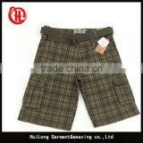 Men Cool Polyester Fashion Summer Board Cargo Shorts With Belt thumbnail-6
