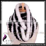 CX-S-170C 2017 Winter Fashion Accessories Knitted Snood Scarf Mink Fur Scarf thumbnail-4