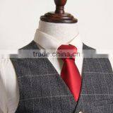 2017 Fashion Latest Design China Factory Boy Formal Customised Plaid Waistcoat thumbnail-3