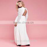 2016 Garment Factory New Arrived High Fashion Design Long Sleeve Lace Dress Woman Designer Evening Dress thumbnail-4