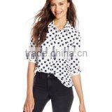 100% Cotton Long Sleeve Plaid Check Shirt/blouse thumbnail-1