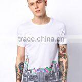 50% Cotton 50% Polyester City Print Tee Shirt thumbnail-1