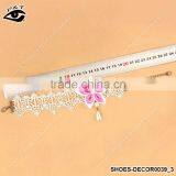 Fashion Feet Chain Flower Designs Lace Ribbon Anklets For Young Girl thumbnail-4