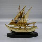 Crystal Traditional Arabic Fishing Dhow Model