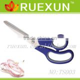 Hot sale 9.5" Plastic color handle stainless steel Tailor Scissors