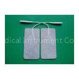 Non-woven Fiber Tens Electrode For Medical Equipment, Gray Square 40*80MM Tens Unit Pads thumbnail-1