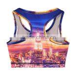 Women Padded Sports Yoga Racerback Athletic Gym Vest Bra Fitness Shorts Set thumbnail-5