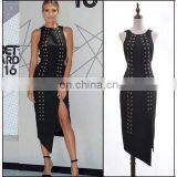 Top Sale Amazing Long Spilt Black Dress for Women Join Activities US Styles thumbnail-1
