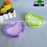 Hot Selling Ecofriendly Heart Shape Travel Cheap Soap Dish Holder Plastic