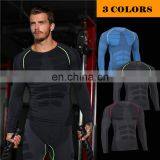 Wholesale Men's Long Sleeve T-Shirt Gym Fitness Wear Cool Dry Compression Top thumbnail-1