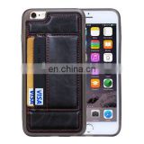 Crazy Horse Texture PU Leather Case with Card Slots & Holder for iPhone 6 Plus