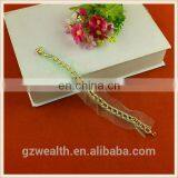 Hot Sale Fashion Tulle Lace With Gold Metal Chain for Garment Decorations thumbnail-1