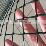 Green HDPE Extruded Mesh Rolled Fencing / Plastic Garden Fencing